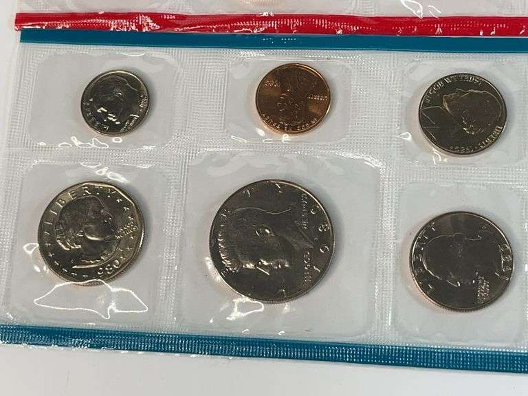 1980, 1981, 1982 Uncirculated Mint Sets