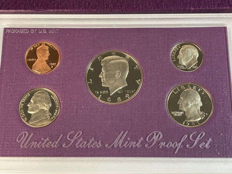 1987, 1988, 1989, 1990 US Proof Sets