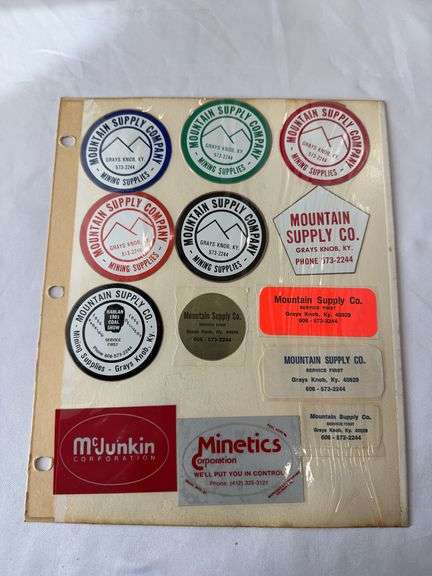 (28) Coal Miner Hardhat Stickers