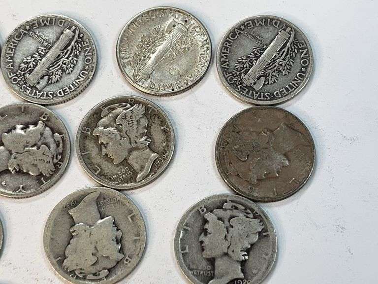 (20) Mercury Dimes