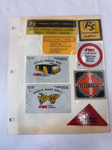 (19) Coal Miner Hardhat Stickers