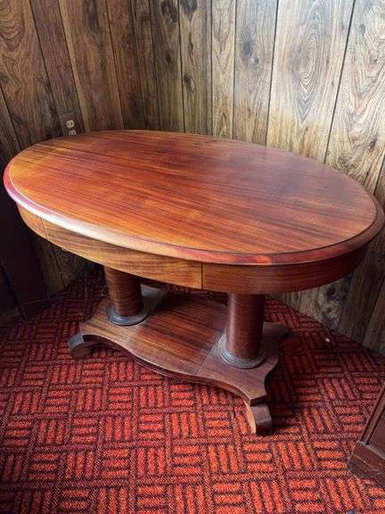 Oval desk w/Drawer 44”w x 26”d x 29”h