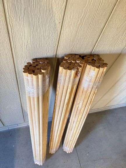 3 Rolls of Wooden Doll's 48"L