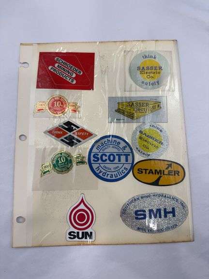 (23) Coal Miner Hardhat Stickers