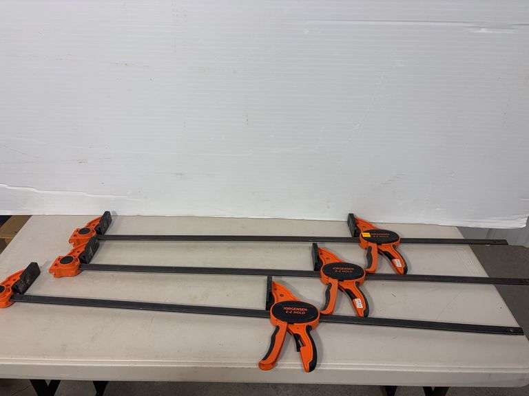 (3) Jorgensen E-Z Hold wood clamps
