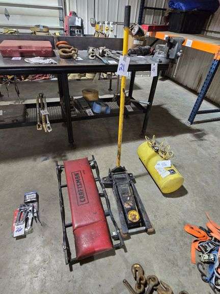 4 TON FLOOR JACK AND MECHANICS CREEPER