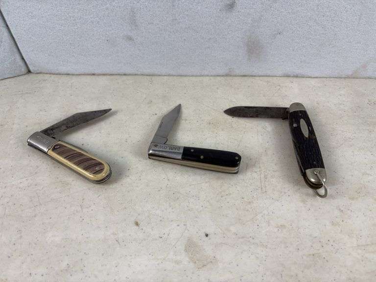 2 Barlow and 1 Case knife