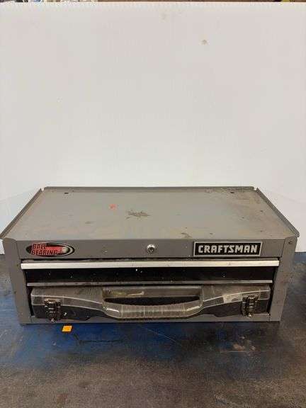 Craftsmen toolbox w/ misc. tools & electrical items