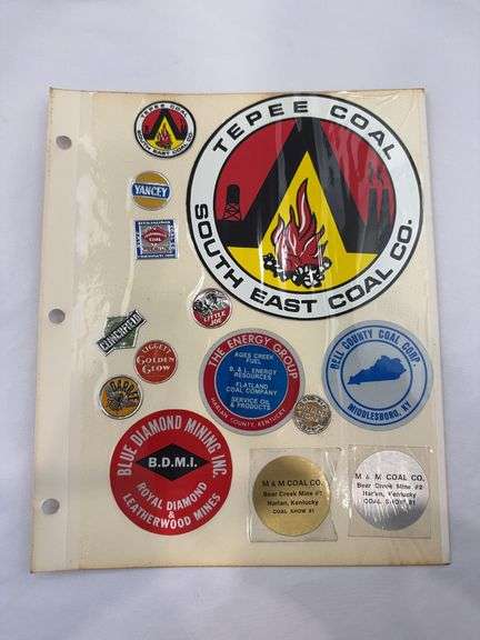 (16) Coal Miner Hardhat Stickers