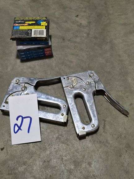 LOT OF 2- T50 STAPLERS WITH STAPLES