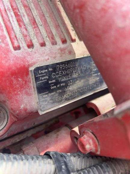 2013 Peterbilt 367 showing 63,847 mi, 9,758 hrs -