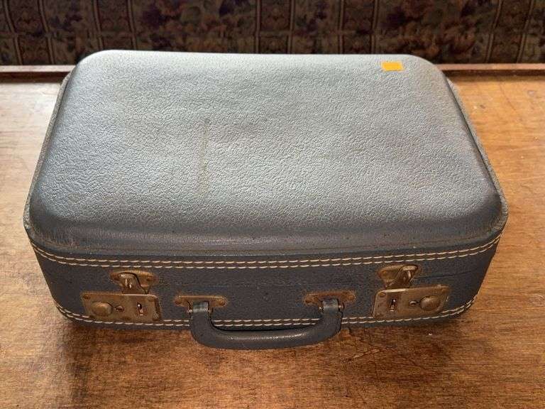 Vintage Blue Suitcase