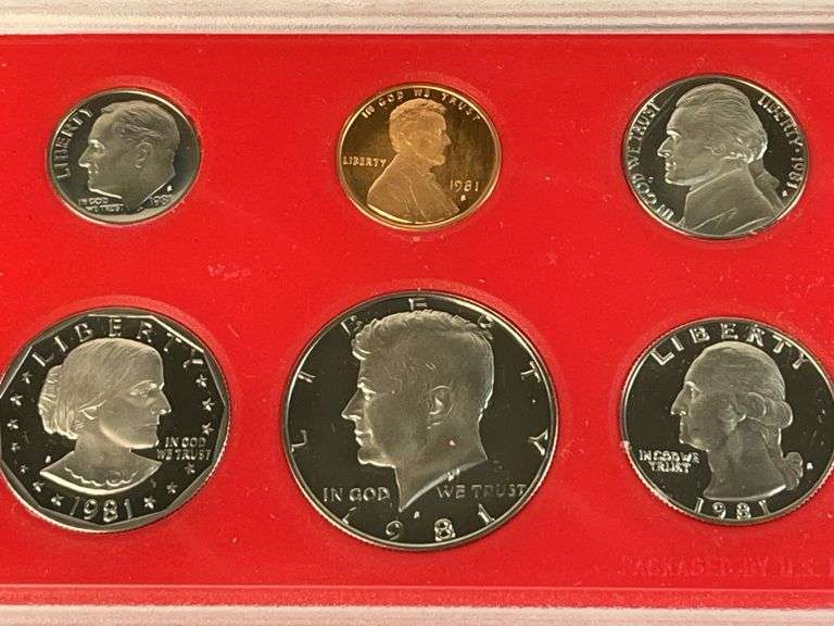 1980, 1981, 1982 US Proof Sets