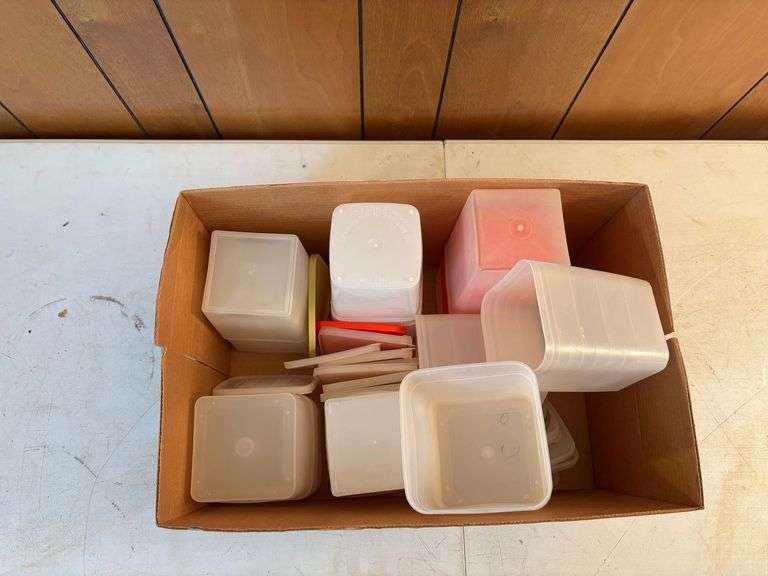 Assorted freezer containers