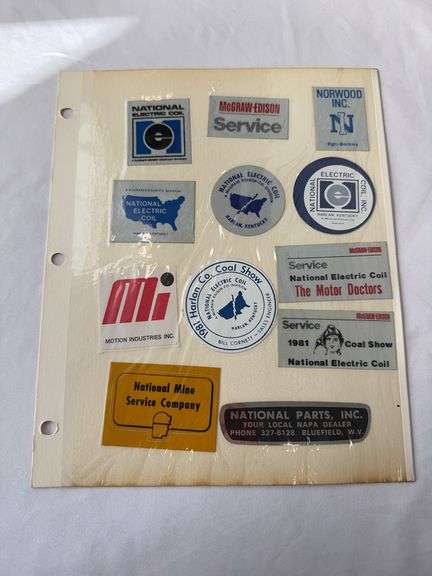 (25) Coal Miner Hardhat Stickers