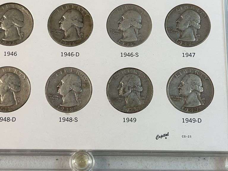 Washington Quarters Set -Missing 32-D, 32-S