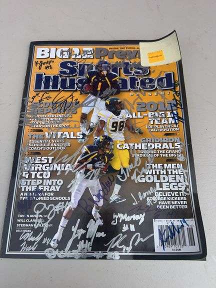 Autographed WVU Sports Illustrated Magazine