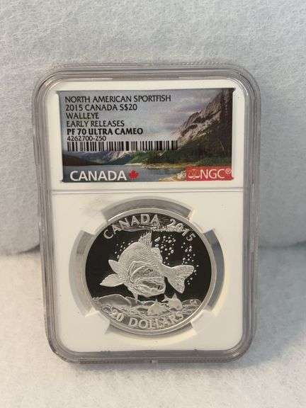 2015 Year Of The Walleye Canadian PF 70 Ultra Cameo