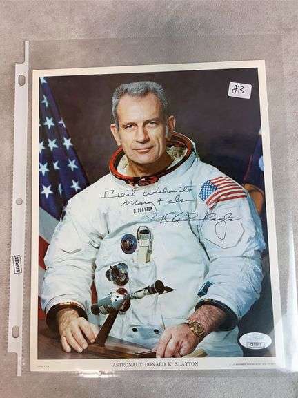 Deke Slayton Signed 8x10 Photo - JSA