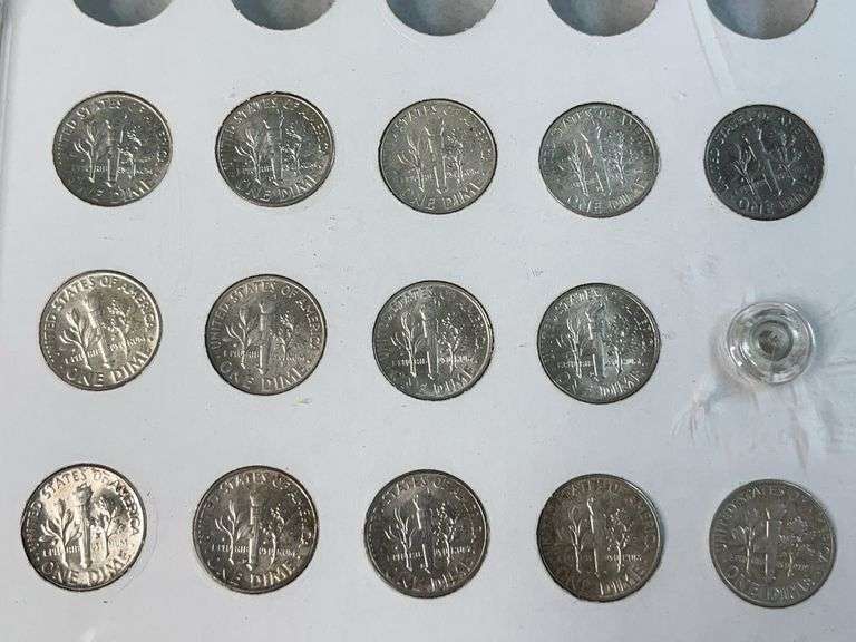 Roosevelt Dime Set, 1884 and 1857 Seated Liberty Dimes