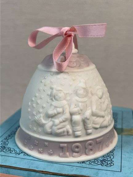 PAIR OF LLADRO 1987 BELLS