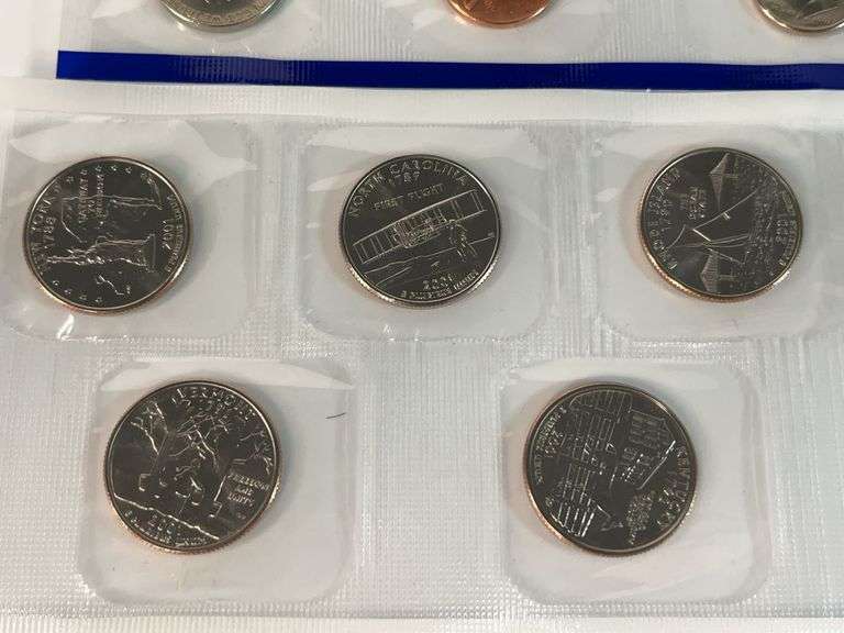 2000 and 2001 Denver and Philadelphia Mint Uncirculated Sets