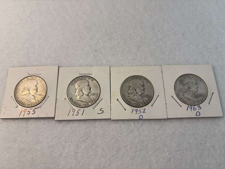 4 Franklin Halves