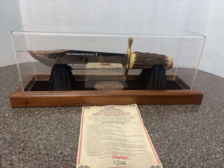 Dale Earnhardt 7- Time Winston Cup Champion Case XX Bowie Knife (14” Long )