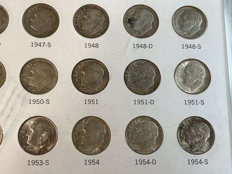 Roosevelt Dime Set, 1884 and 1857 Seated Liberty Dimes