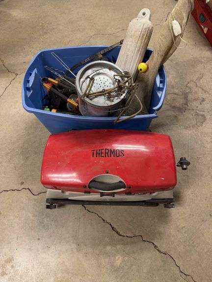 Thermos Portable Grill and other Camping Supplies