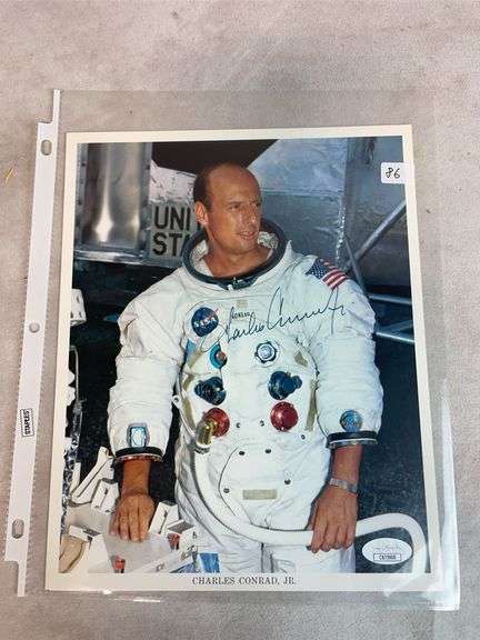Charles Conrad Signed 8x10 NASA Photo - JSA