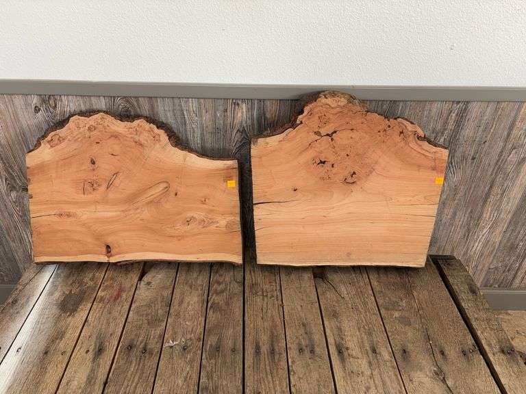 Kiln dried slabs of wood