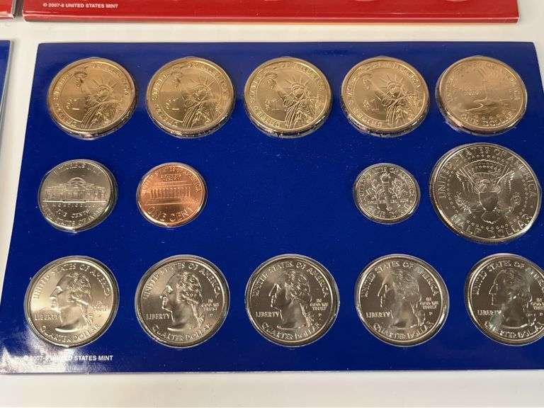 2007 and 2008 Denver and Philadelphia Mint Uncirculated Sets