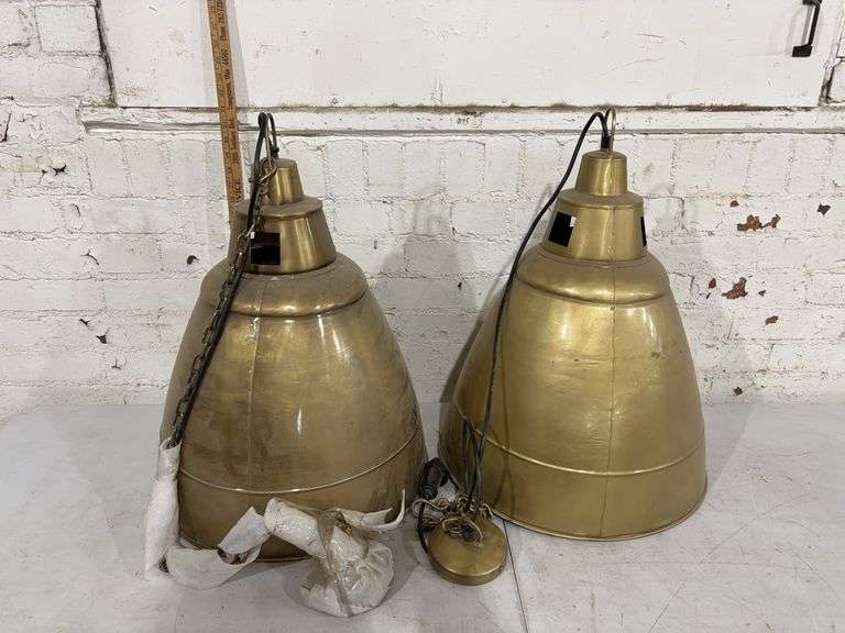 (2)-industrial hanging lamps