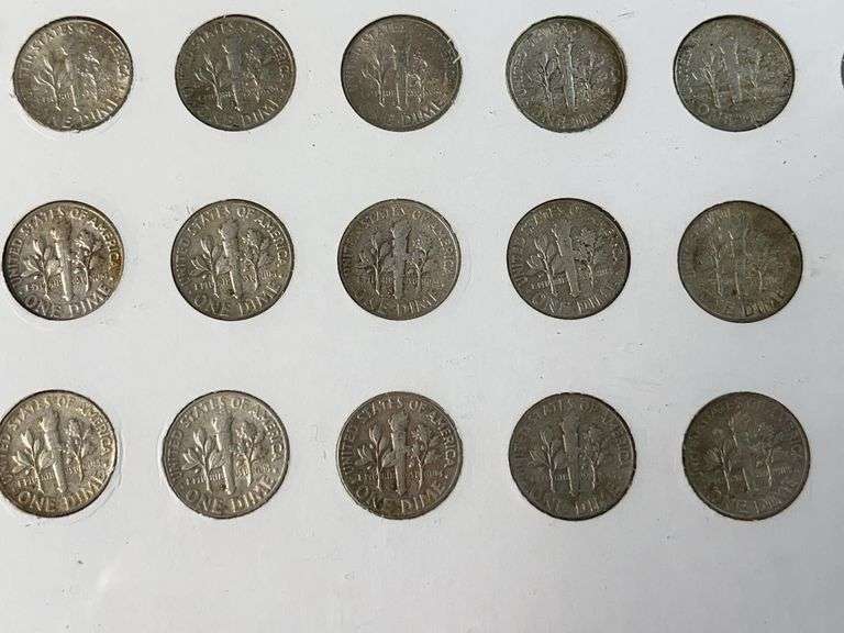 Roosevelt Dime Set, 1884 and 1857 Seated Liberty Dimes