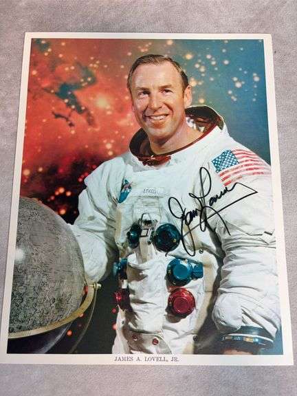 James Lovell Signed 8x10 NASA Photo - JSA