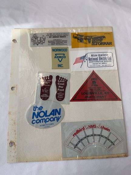 (9) Coal Miner Hardhat Stickers