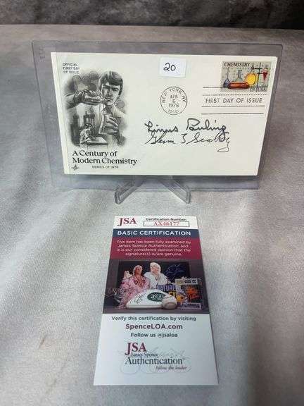 Glenn Seaborg Signed First Day Cover - JSA