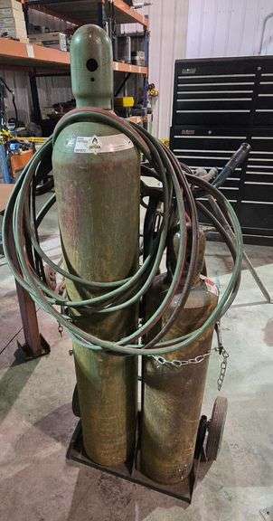 TORCH CART WITH tanks, TORCH AND GAUGES