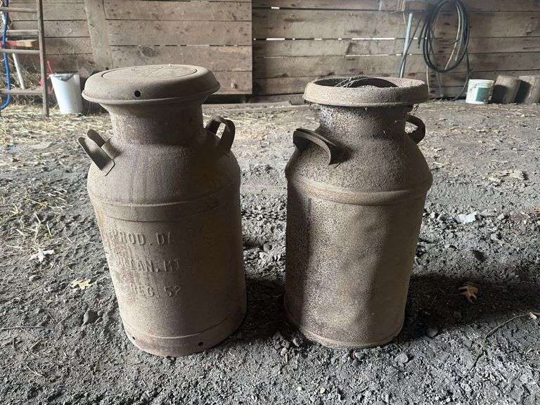 (2) Milk Cans