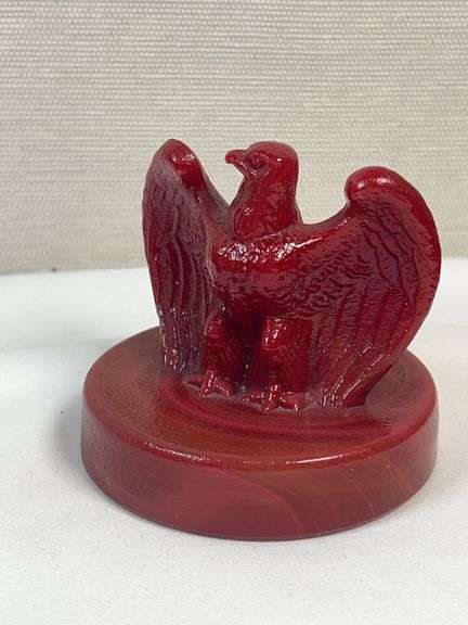 Fenton Ruby Bicentennial Glass – Eagle & Valley Forge Plate