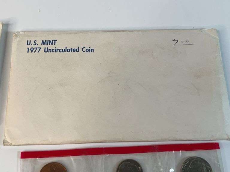1975, 1976, 1977 Uncirculated Mint Sets