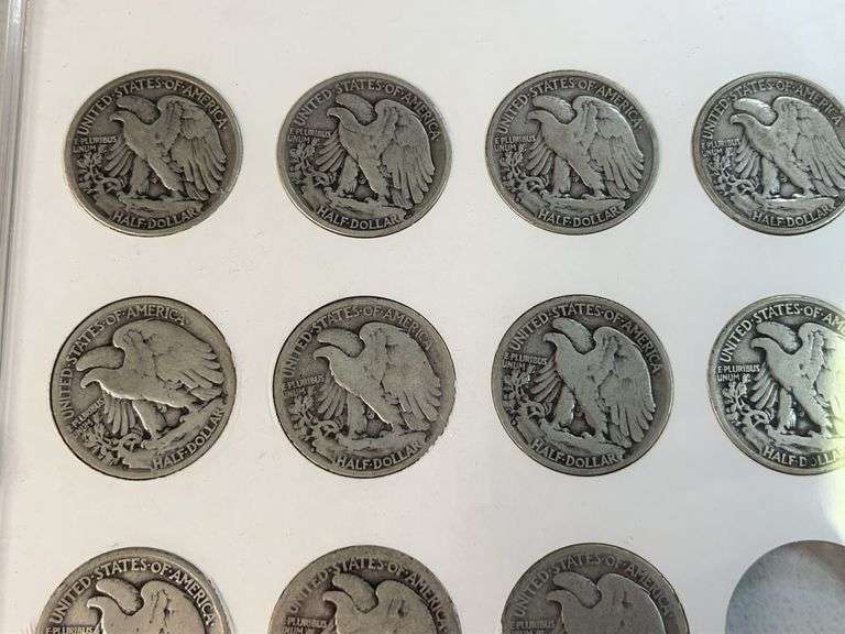 Liberty Walking Halves Set -Missing 1916, 1916-S, 1921, 1921D