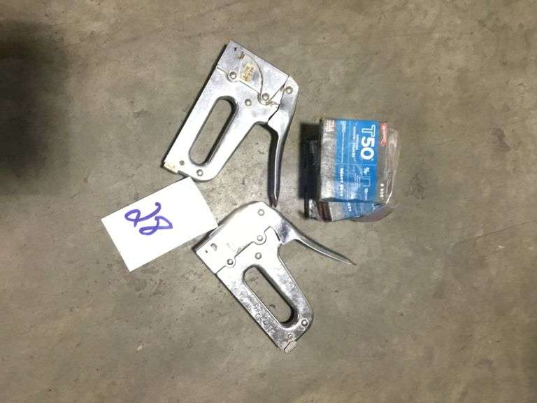 LOT OF 2-T50 STAPLERS AND STAPLES