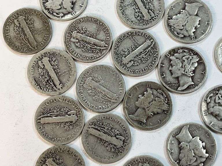 (20) Mercury Dimes