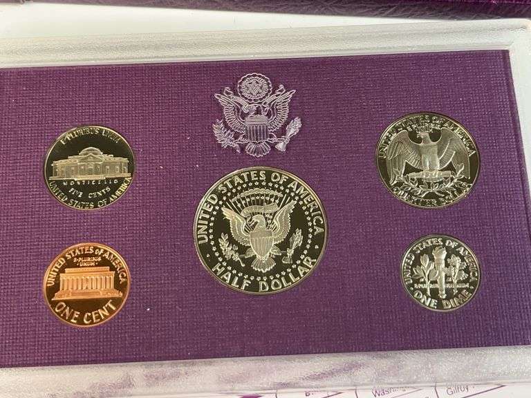 1987, 1988, 1989, 1990 US Proof Sets