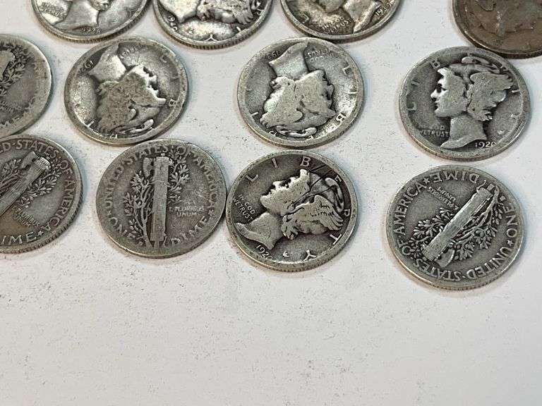 (20) Mercury Dimes