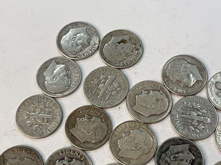 (23) Pre 1965 Roosevelt Dimes