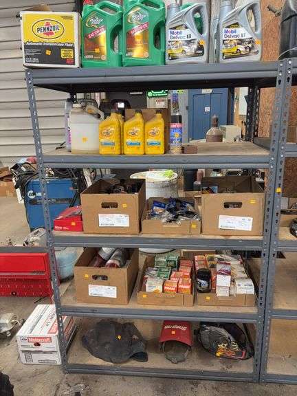 Metal storage shelf - 48x24x72 - contents not included