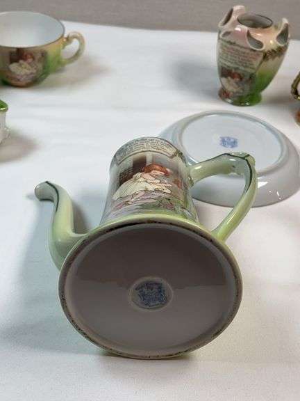 Royal Bayreuth Nursery Rhyme Collection โ Little Miss Muffet Porcelain Set